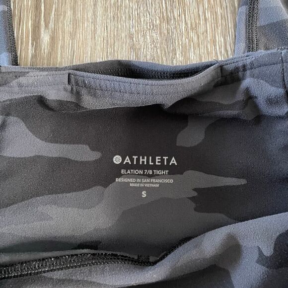 Athleta Elation Camo 7/8 Tight Grey 531310 - Size: Small - Picture 6 of 11